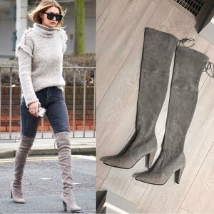Stuart Weizman Over the Knee suede boots
